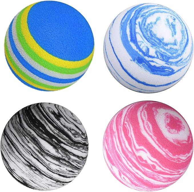 Practice Golf Balls,Golf Training Balls,10Pcs Sponge Garden Soft EVA Elastic Golf Balls for Indoor/Outdoor Golf Practice
