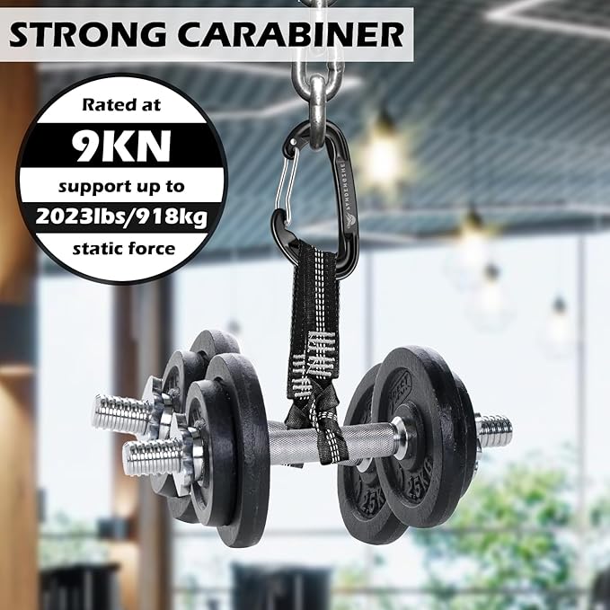 6pcs Small Carabiner Clips, 9KN (2023lbs) Heavy Duty, Lightweight Carabiner for Camping, Hiking, Keychain, Gym, Dog Leash