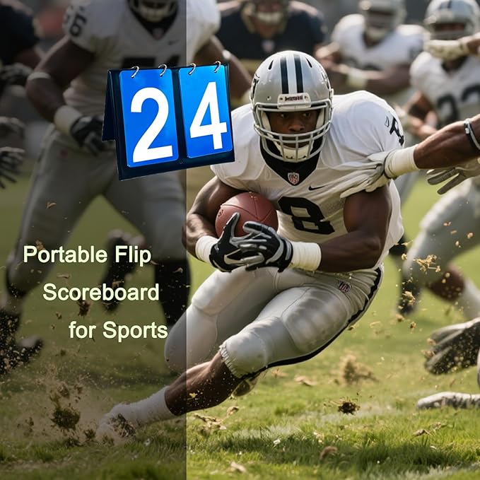 2 PCS Scoreboard Flipper,Portable 2-Digit Table Top Scoreboard for Basketball,Baseball, Volleyball Sports Match Daily Use Outdoor Outside