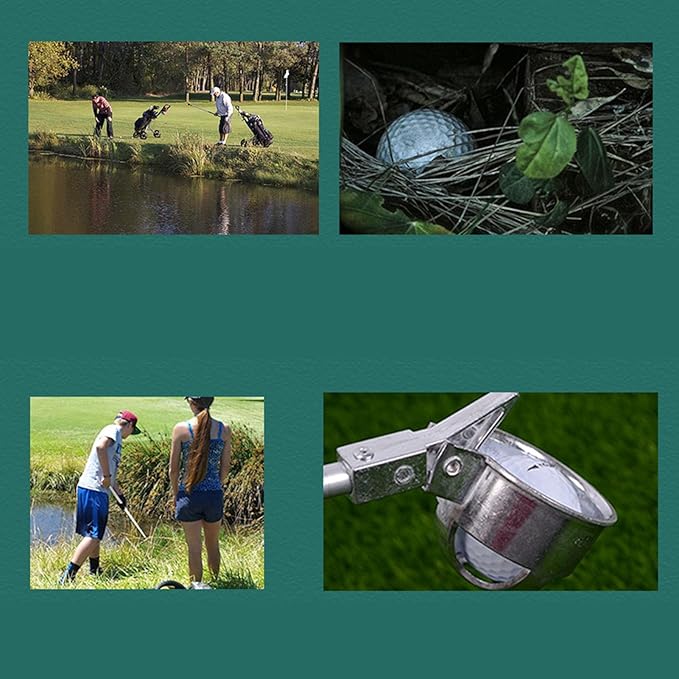 Golf Ball Grabber, Aluminum Alloy Ball Retriever, K Head Lockable Retrieve Tool for Water