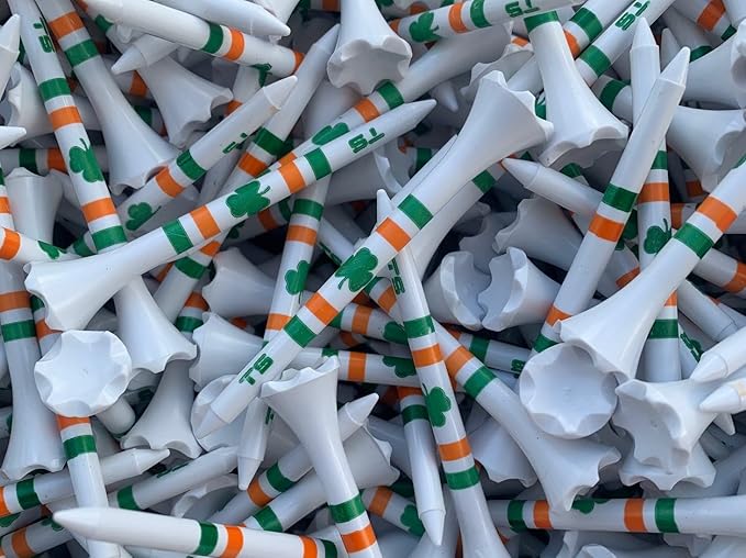 TRUESTRIKE Premium USA Golf Tees – 100-Pack Durable 3¼" / 2¾" Plastic Tees – Made in USA – Perfect Holiday Golf Gift