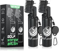 Pro Golf Club Cleaner - 4oz Water Bottle with Groove Cleaner and Retainer Clip, Durable Nylon Bristles for Easy Cleaning, Ergonomic Button Design, Golf Gifts for Men & Essential Accessories
