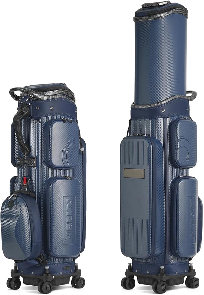 HELIX Hard Shell Golf Travel Bag with Wheels, 2-in-1 Travel Golf Case & Daily Cart Bag, Durable PC Material