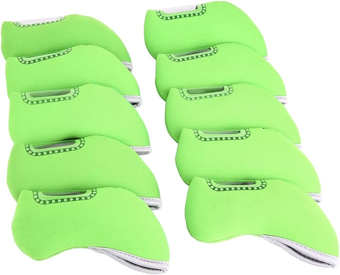 Sword &Shield sports 10pcs Neoprene Golf Iron Club Covers See Through Window Head Cover