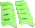 Sword &Shield sports 10pcs Neoprene Golf Iron Club Covers See Through Window Head Cover