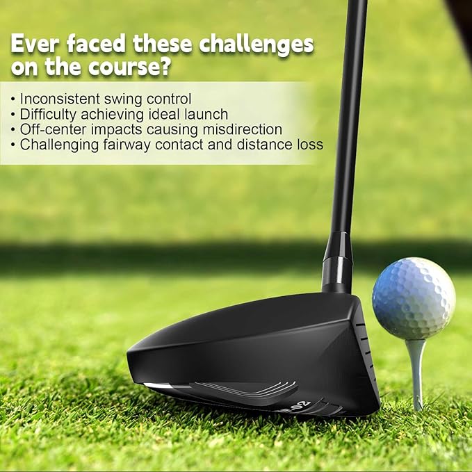 XF02 Golf Fairway Wood-Premium Golf Club 3 Wood/5 Wood RH,High-MOI&Low CG Sole,Master The Fairway Wood with Ease