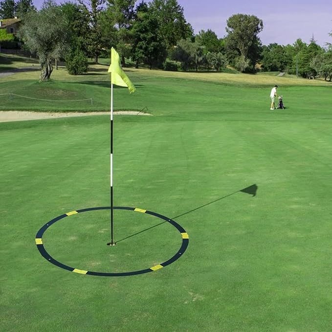 Golf Target Rings - Golf Target Circles, Putting and Chipping Practice Rings | Durable Thin Rings for Short Game Training, Portable Foldable Design, Bright Colors for Easy Visibility, Multiple