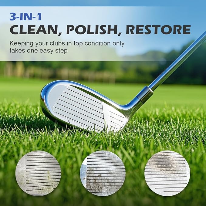 SCOTTCHEN Golf Club Polish,Golf Groove Cleaner,Golf Club Cleaner and Scratch Remover 8 Oz - 2000 Grit Formula for Premium Shine & Protection