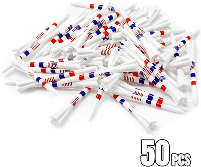 Premium Golf Tees - 5-Prong & 4-Prong Anti-Slip, Enhanced Stability, Unbreakable Golf T 3-1/4" for 360cc Drivers, Ideal Gift for Golfer