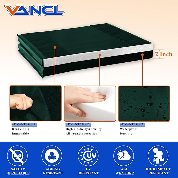 Gym Padding Wall Pads for Gym Wall Mats Basketball Wall Padding 2" Thick Foam Gym Wall Pad for Kids Wall Pad Protection, Waterproof Durable Wall Pads for Safety Colorful Wall Pad