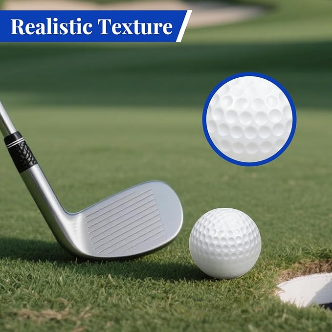 40 Pack Foam Golf Practice Balls - Realistic Feel and Limited Flight Training Balls for Indoor or Outdoor