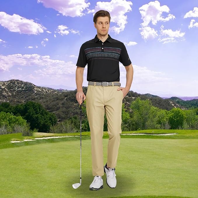 M MAELREG Golf Pants Men Quick Dry - 30"/32"/34" Stretch Lightweight 5 Pockets Water-Resistant Casual Mens Dress Pants