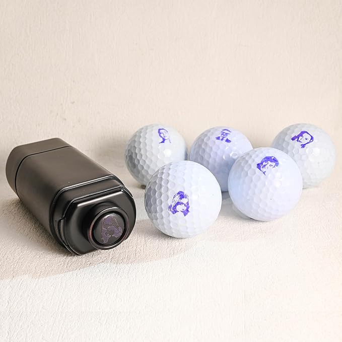 Custom Portrait Golf Ball Stamp from Photo, Golf Ball Face Stamp Marker, Golf Ball Line Marker & Alignment Tool, Personalized Golf Gift, Golf Accessories