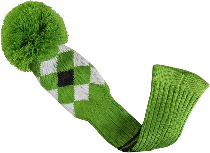 Scott Edward Knit Wood Golf Club Head Covers 4 Pieces Knitted Item Fit Over Well Driver Wood(460cc) Fairway Wood and Hybrid(UT)