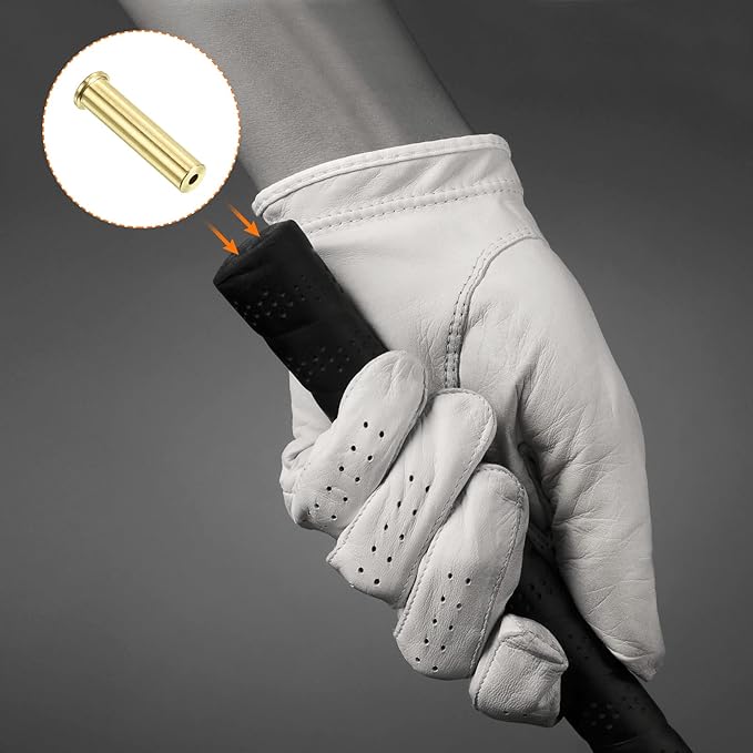 PATIKIL Golf Brass Tip Weights, Plug Insert Fit Carbon Wood Iron Steel Shafts, for Golf Club Sports, Copper