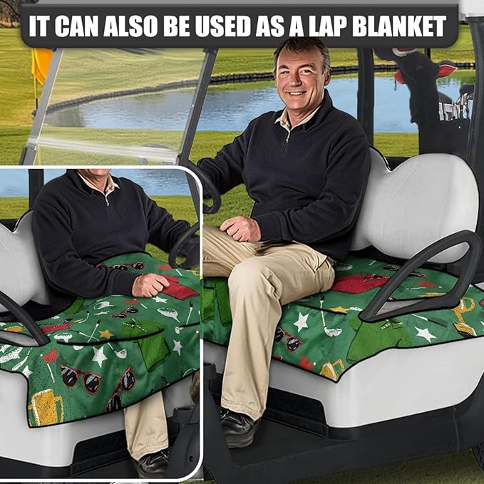 Golf Cart Seat Covers Universal Golf Cart Seat Cover Blanket Cushion Cover Sports Golf Cart Accessories