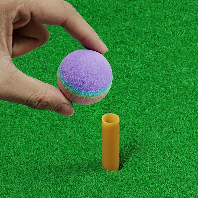 Scott Edward Air Golf Practice Balls, Bright Multicolor and Lightweight Sponge Ball, 20 Pieces, Golf Training Indoor and Outdoor, for Backyard Hitting Mat, Soft for Children, Pets