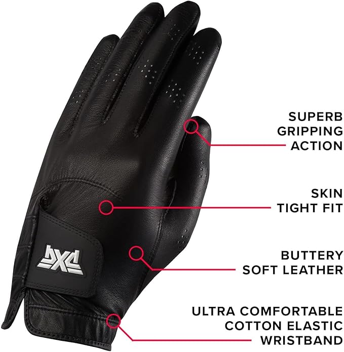 PXG Golf Mens Players Glove Right Handed Golfer Left Handed Glove Cabretta Leather