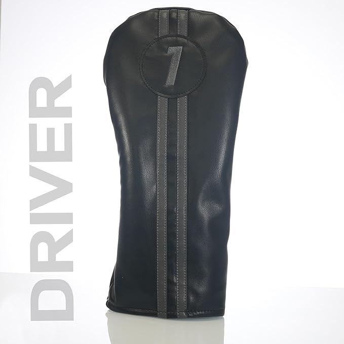 Single Headcover, Easy Slip-On Easy-Off Golf Club Head Cover, Fleece Lined Interior, Water Resistant and Durable Shell, Individual Retail Pack