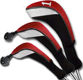 FINGER TEN Golf Club Head Covers Woods Driver Fairway Hybrid 3/4/5 Set, Headcovers Men 1 3 5 7 X Interchangeable Number Tag, Fit All Wood Clubs