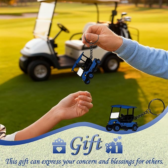 Golf Cart accessories Keychain，Keys To The Golf Cart Accessories Retro Metal Keychains for Golf Lovers Players