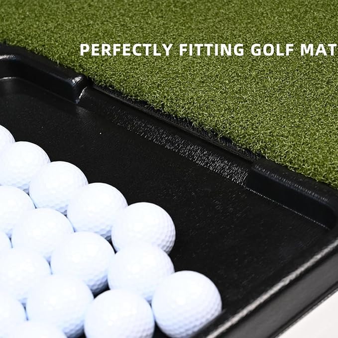 Golf Ball Tray - 50 Ball Capacity Storage Organizer, Golf Container, Women Men Sports Fan Indoor Outdoor Backyard Driving Range Course Practice Accessory, Durable Caddy