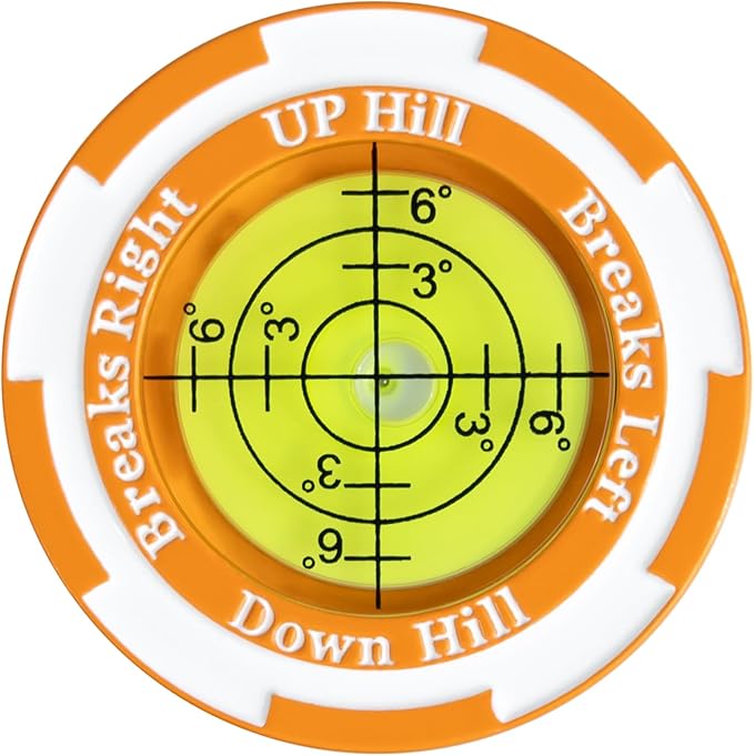 Golf Ball Marker with Bubble Level for Putting Green – Golf Accessories for Men, Putting Alignment Aid & Golf Ball Markers Gifts, Premium Training Tool | SmartLevel Upgrade