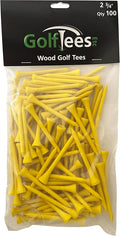 Wood Golf Tees - Standard Golf Tees for Men and Women