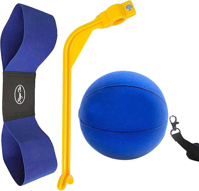 Amy Sport Golf Swing Training Aid Wrist Hinge Adjustable Arm Band with Hanger Smartball Connection Band for Correction, Men Women Ball Between Arms Practice Tool