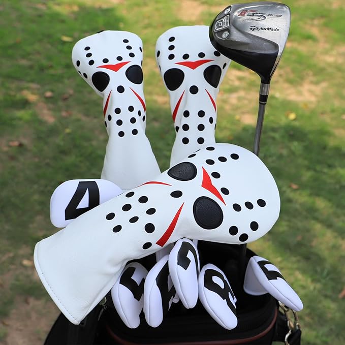 Golf Club Covers Field Hockey Mask Putter Covers Driver Cover Fariway Wood Headcover Hybrid Covers 3 Wood Headcover Mallet Putter Headcovers for Most Brand