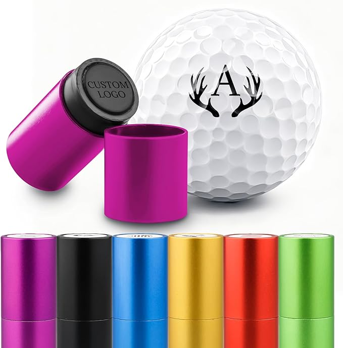 STAMTECH Custom Golf Ball Stamp - Personalized Golf Ball Stamp Markers,Customized Golf Accessories Gifts for Golf Lovers, Golfers, Dad, Husband, Boyfriend,Father's Day,Birthday