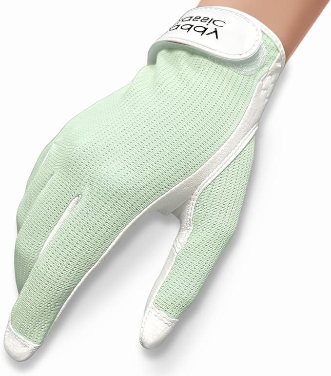 Caddy Classic Ladies Golf Glove Women | Various Stylish Mesh Design for High Breathability | Womens Golf Gloves Left Hand & Right Hand | Premium Leather Construction for Comfortable Fit