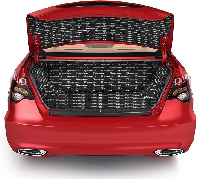 Rockville RockMat Pro 15 (15 Sq Ft) 3-in-1 Car Sound Deadener Mat – Foam/Rubber/Aluminum Layered Insulation for Audio Soundproofing, Easy Install, Reduces Vibration & Road Noise