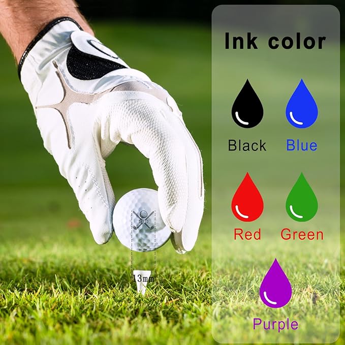 Golf Ball Stamp Personalized - Custom Name, Golf Ball Stamper Marker with Monogram Waterproof Ink Golf Accessories, Custom Golf Gift for Dad, Husband, Father's Day, Birthday & Christmas