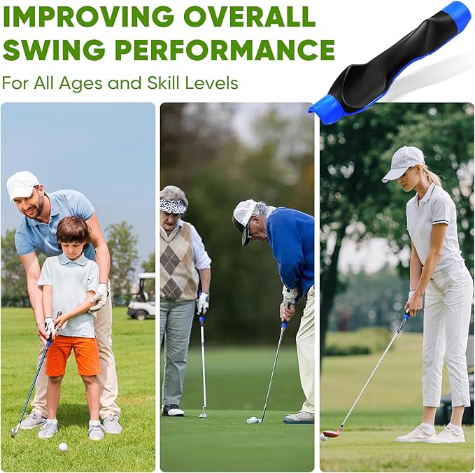 Golf Grip Trainer, Golf Training Aid, Easy To Carry to the Practice Area, Grip Trainer Club to Help Train Correct Hand Position, Golf Accessories Improve Your Swing Rhythm
