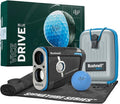 Bushnell Golf Tour Hybrid GPS Laser Rangefinder with Vice Balls | Slope Compensation, Magnetic Mount, Front/Middle/Back Distance, 1300 YD Range, PinSeeker | Signature Series Golf Towel