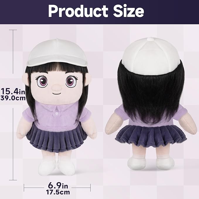 Craftsman Golf Girl in a Purple Dress Doll Plush Golf Driver Cover Headcover Travel Protector Golfer Gifts