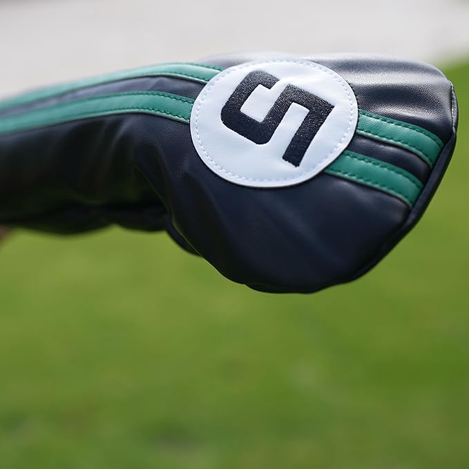 Single Headcover, Easy Slip-On Easy-Off Golf Club Head Cover, Fleece Lined Interior, Water Resistant and Durable Shell, Individual Retail Pack