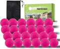 FINGER TEN Golf Practice Balls Foam Colored Value 12 24 50 Pack, Lightweight Golf Ball Limited Flight for Indoor Outdoor Driving Range Backyard Training Safe Practice Good Value