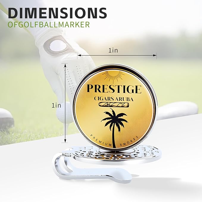 Custom Golf Ball Markers – Magnetic Hat Clip & 1-Inch Design, Personalized with Photo/Logo/Text/Name