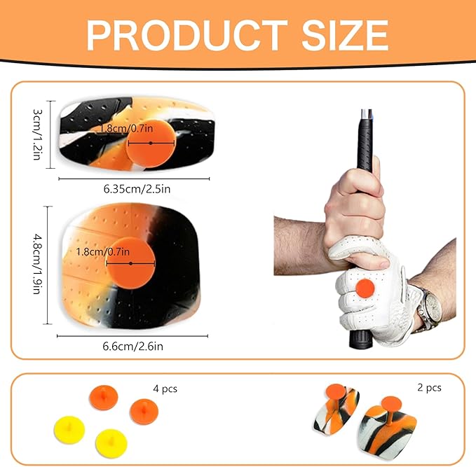 Golf Training Grip Aid, Golf Grip Trainer Posture Correction Tool, Golf Swing Trainer Grip Pad, Golf Grip Training Aid Improve Swing Accuracy