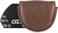 Golf Mallet Putter Covers, Magnetic Closure Brown Premium Leather Mallet Putter Headcovers Fits for Golf OZ1 MEZZ 1 MEZZ1 MAX Putter