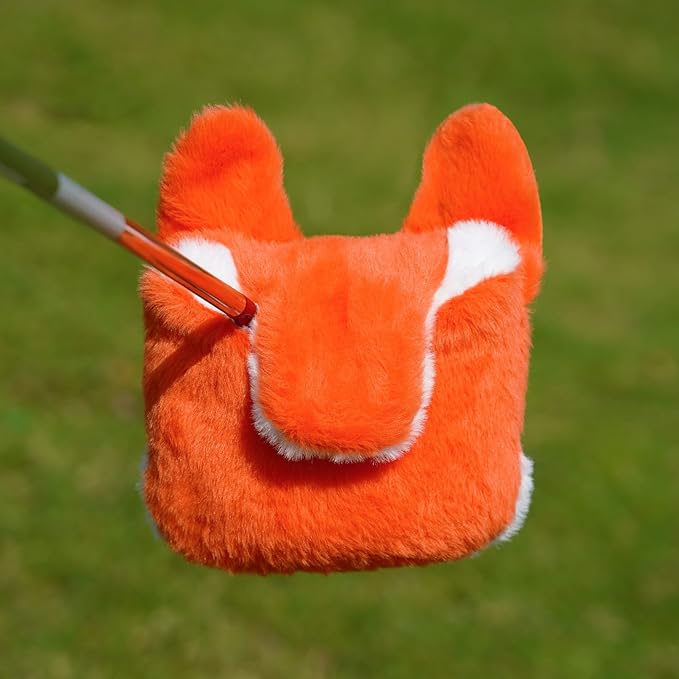 mytag Funny Putter Headcover, Premium Plush Animal Putter Cover for Blade/Mallet