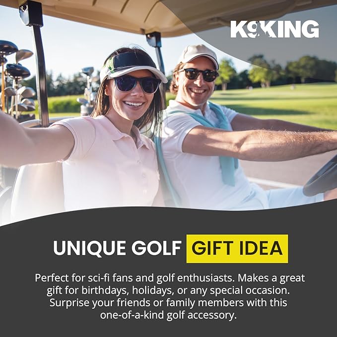 K9King Funny Golf Ball Marker with Magnetic Hat Clip – Unique Durable Enamel Ball Marker – Enhanced Golfing Fun Waterproof Scratch Free Golf Accessories and Gifts for Golfers