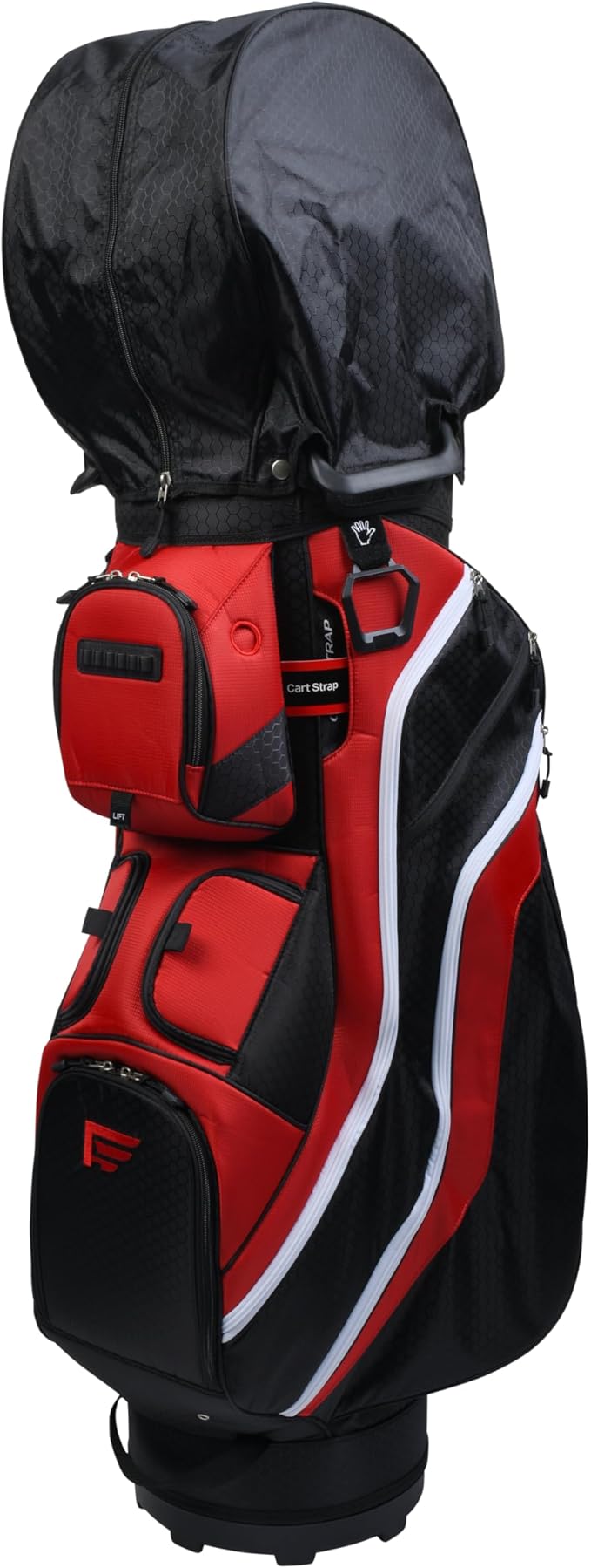 Founders Club 4th Generation Tour Series Club Lock Organizer Golf Cart Bag for Men with 14 Way Anti Rattle Divider Top- Free Snap On Rain Hood-Full Length Dividers