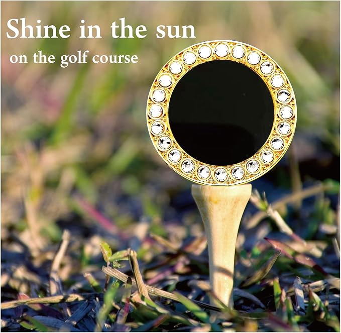 Golf Ball Marker Hat Clip with Pearl Crystal Ball Marker, Golf Accessories, Golf Gifts, Golf Ball Markers for Women
