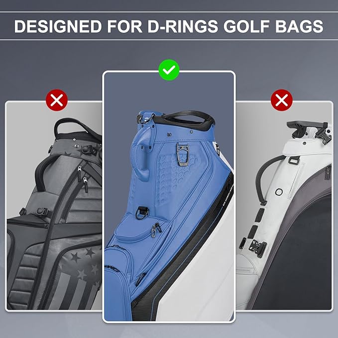 Golf Bag Shoulder Strap, Single Padded Adjustable Straps Universal Replacement