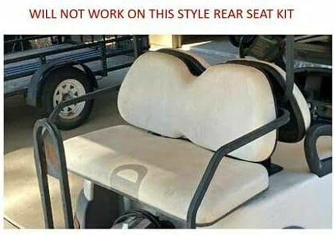 Huskey Golf Cart Front Rear Seat Covers Compatible with Yamaha G29 Drive/Drive 2 2007-Up Models, Custom Fit, Black/Lime Green Diamond Stitching, Marine Grade Vinyl, Staple On