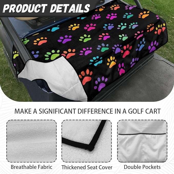 Golf Cart Seat Covers Universal Golf Cart Seat Cover Blanket Cushion Cover Sports Golf Cart Accessories