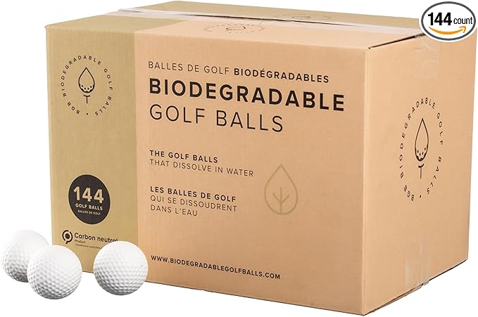 Biodegradable Golf Balls BGB Water Dissolvable | Eco Friendly Golf Gift | Water Soluble | Perfect for Outdoor Practice | Dissolves in 2-4 Weeks